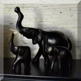 D21. Carved wood elephants. 